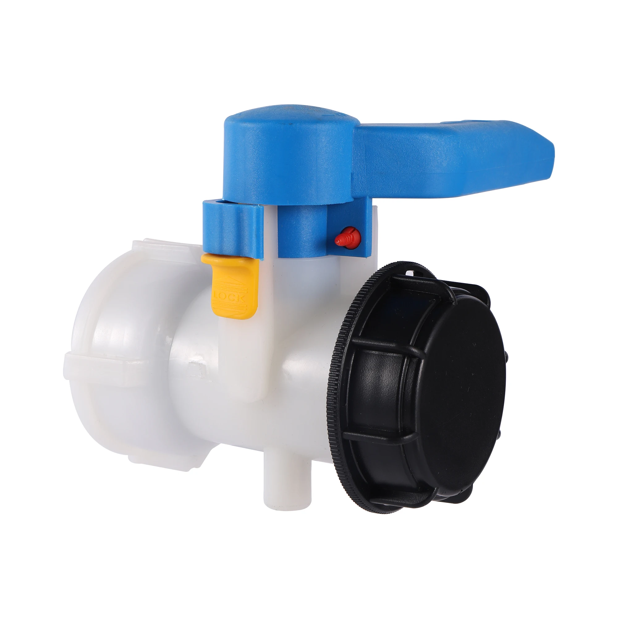 Plastic DN40/50/80 Butterfly Valve 1000L IBC Tote Tank Drain Adapter Garden Switch Hose Fittings Water Container Connector 1 Pc