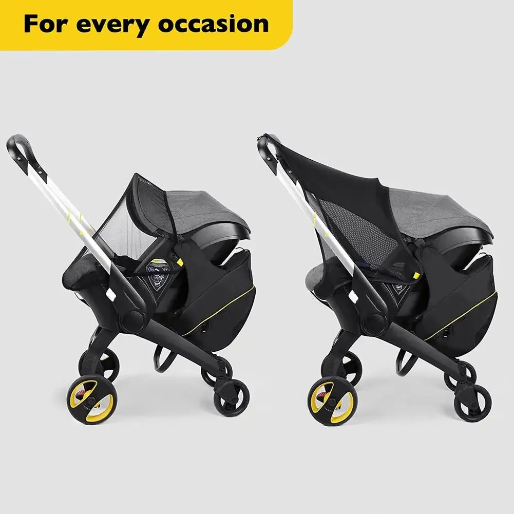 Mommy Storage Bag For Doona Stroller Accessories Portable Storage Case Mom Backpack 2 In 1 Black Waterproof Diaper Bag