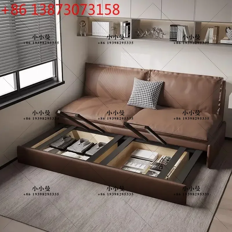 Sofa bed dual-purpose folding cream wind living room multi-functional cat paw cloth book room 2026 new model