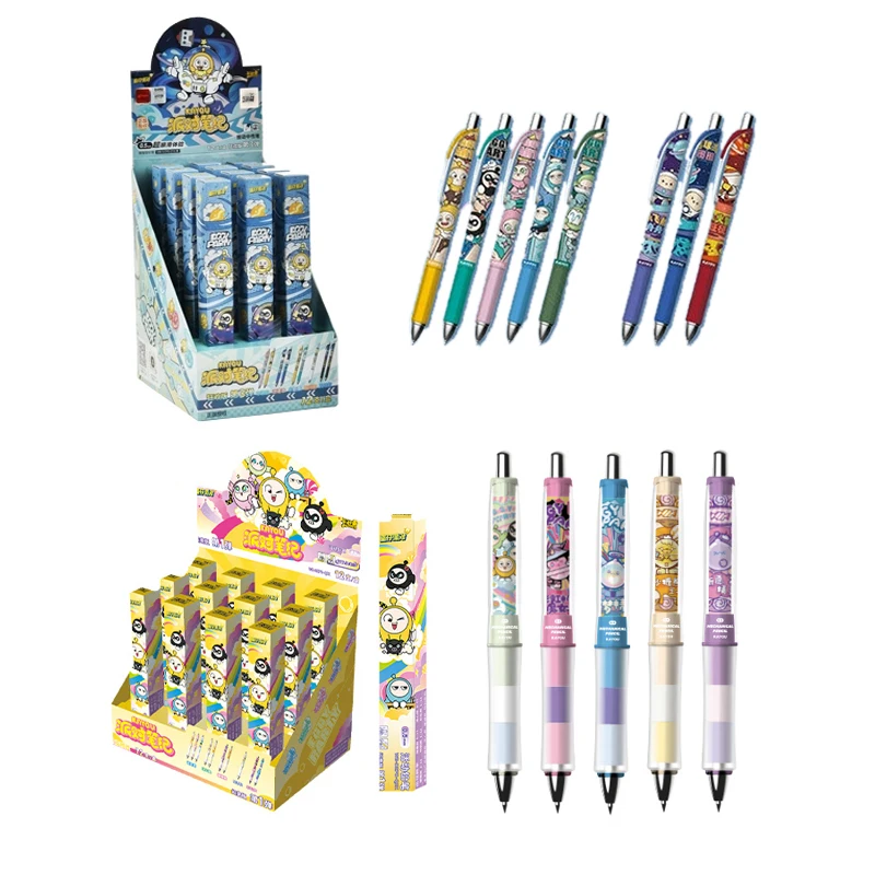 

12pcs Kayou Egg Party Neutral Pen Party Pen Diary Carnival Edition Part 3 0.5 Black Signature Pen Portable Pen Stationery Gift