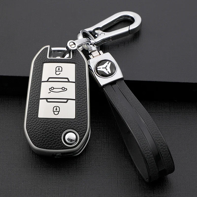 

Откидной чехол для автомобильного ключа для Peugeot 208 308 408 508 2008 3008 4008 307 Citroen C4L CACTUS C5 C3 C6 C8 Защитный чехол для ключа