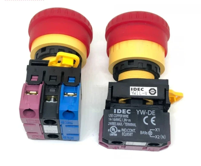 10PCS YW1L-V 4E02Q4R 4E11Q4R V4E01Q4R illuminated emergency stop switch 10Q0R 203