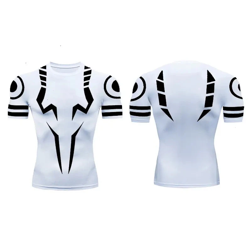2026 Summer Jujutsu Kaisen Retro Cosplay T-shirt Men's 3D Printed Jiu Jitsu Short-sleeved Family Unisex Children's Sports Shirt