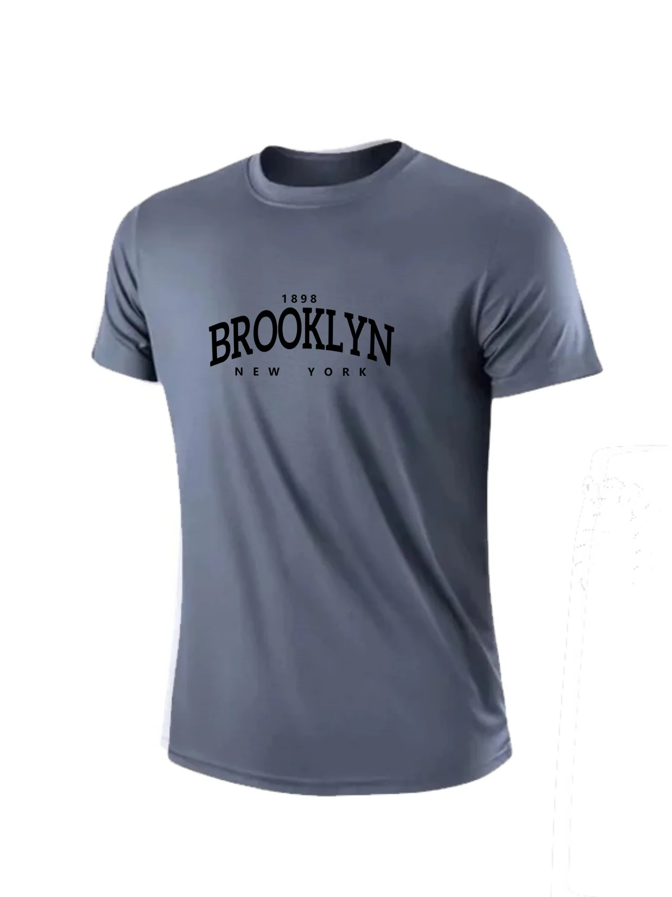 

Очень большая свободная мужская повседневная спортивная футболка, рубашка с короткими рукавами для фитнеса, летняя быстросохнущая дышащая футболка из сетки