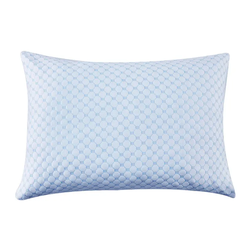 Summer Sleeping Pillow For Home Hotel AB Side Cooling Ice Silk+Bamboo Fiber Face Shredded Memory Foam Sleep Pillows 51*66cm*1pc