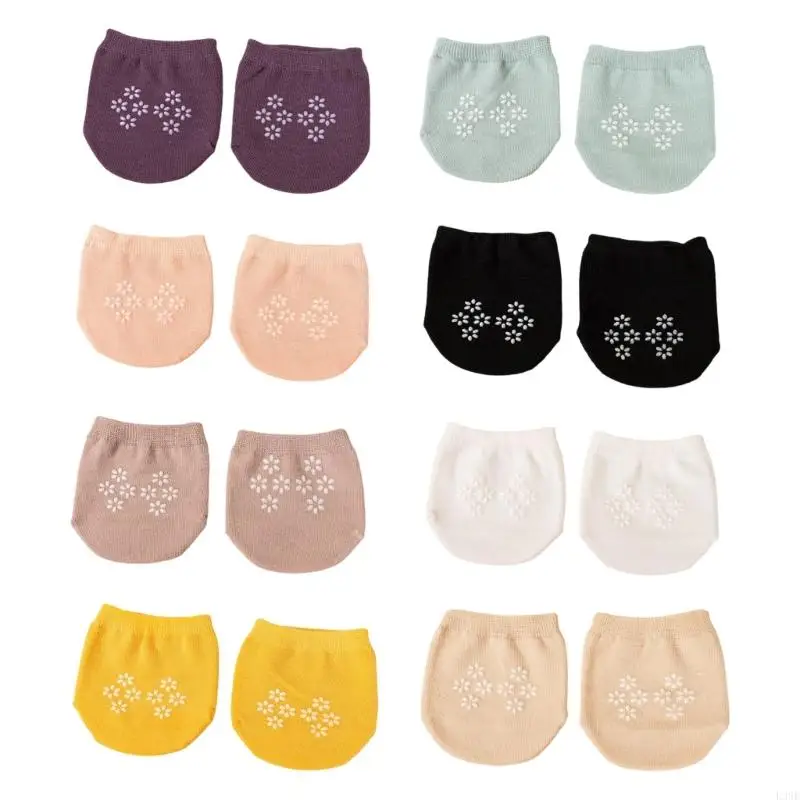 

L38E 8 Pairs Cotton Half Socks for Women Toe Toppers Socks No Show Liner Invisible Toe Cover Socks Forefoot Hosiery Gift