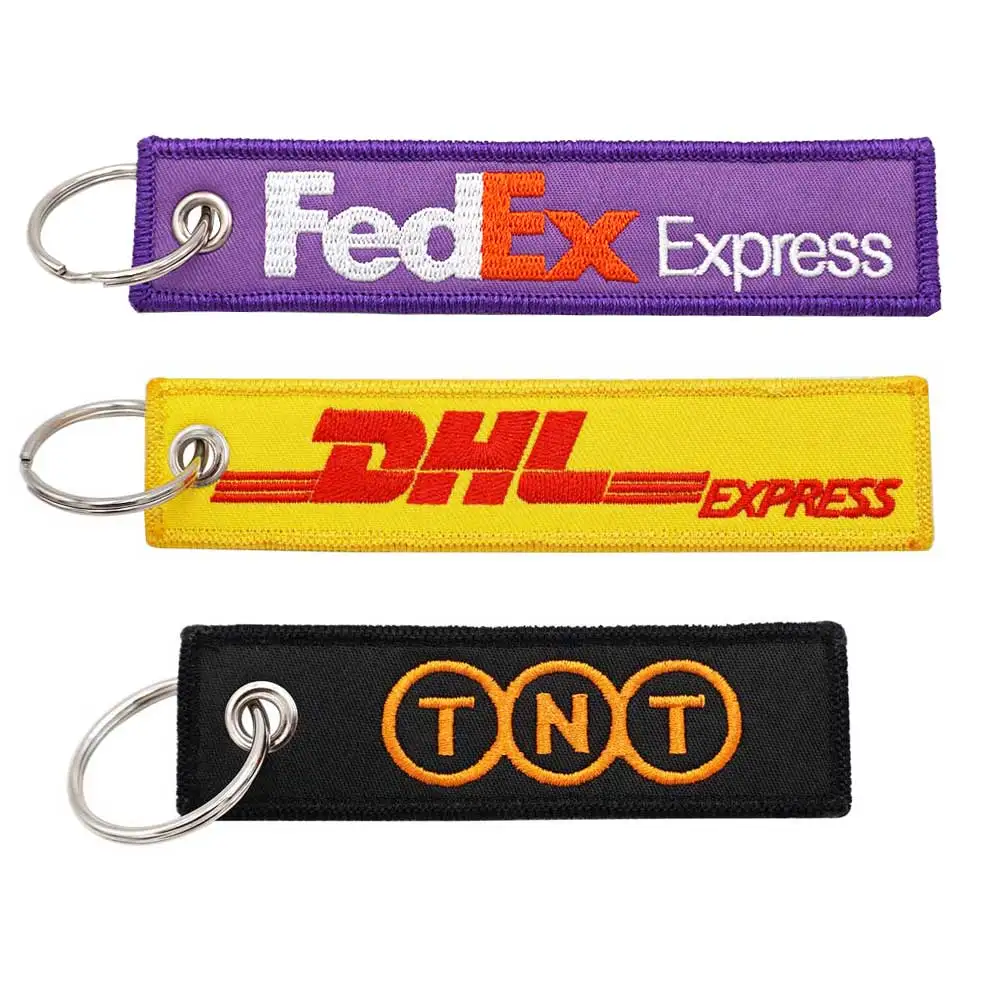 Dhl Express Fedex Express TNT Express Llavero bordado con llavero Y2