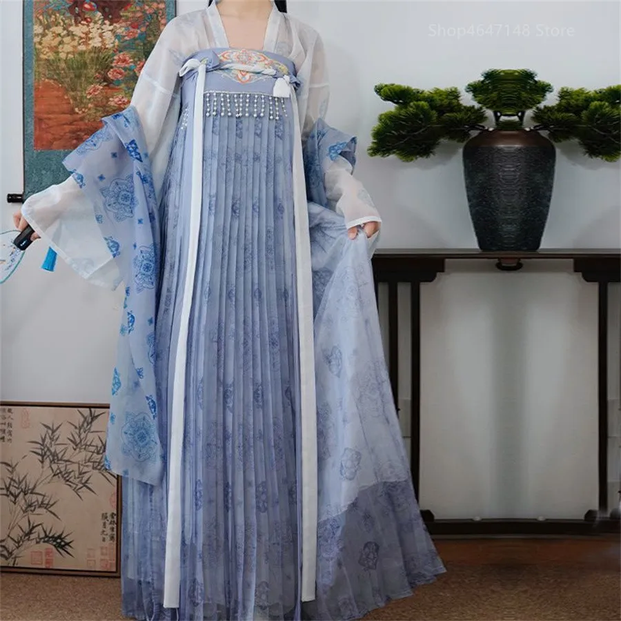 

Hanfu Women Chinese Dance Song Dynasty Costumes Ancient Hanfu Chinese Traditional Dress Stage Fairy Performance Costume