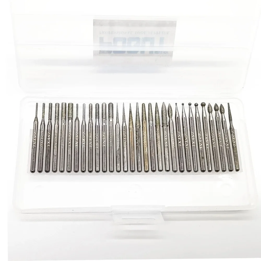 

30 Pieces Grinding Bit, Marble Glass Tile Plastic Milling Polishing Drilling Engraving Fit for Dremel Rotary Tool Accessories