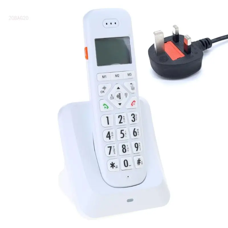 D1011 Cordless Phone with LCD Easy to Read Display CallerID/Call Waiting for Business and Home