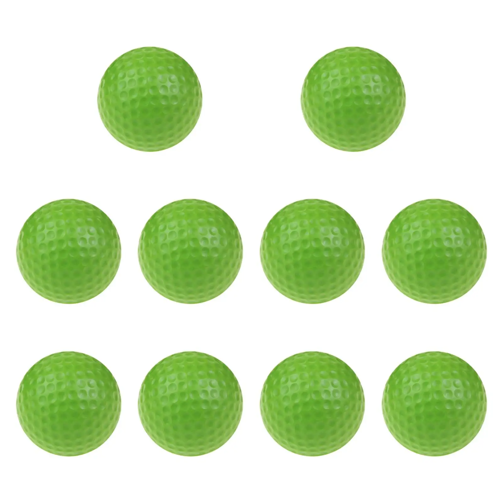 

10x Golf Practice Balls Lightweight Multipurpose Soft for Indoor Golfer Home