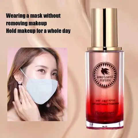 25ml 리퀴드 파운데이션 컨실러 오래 지속되는 BB 크림 오일 컨트롤 모이스처베이스 스킨 메이크업 화이트닝 크림 페이스 소프트 업 K5H2
