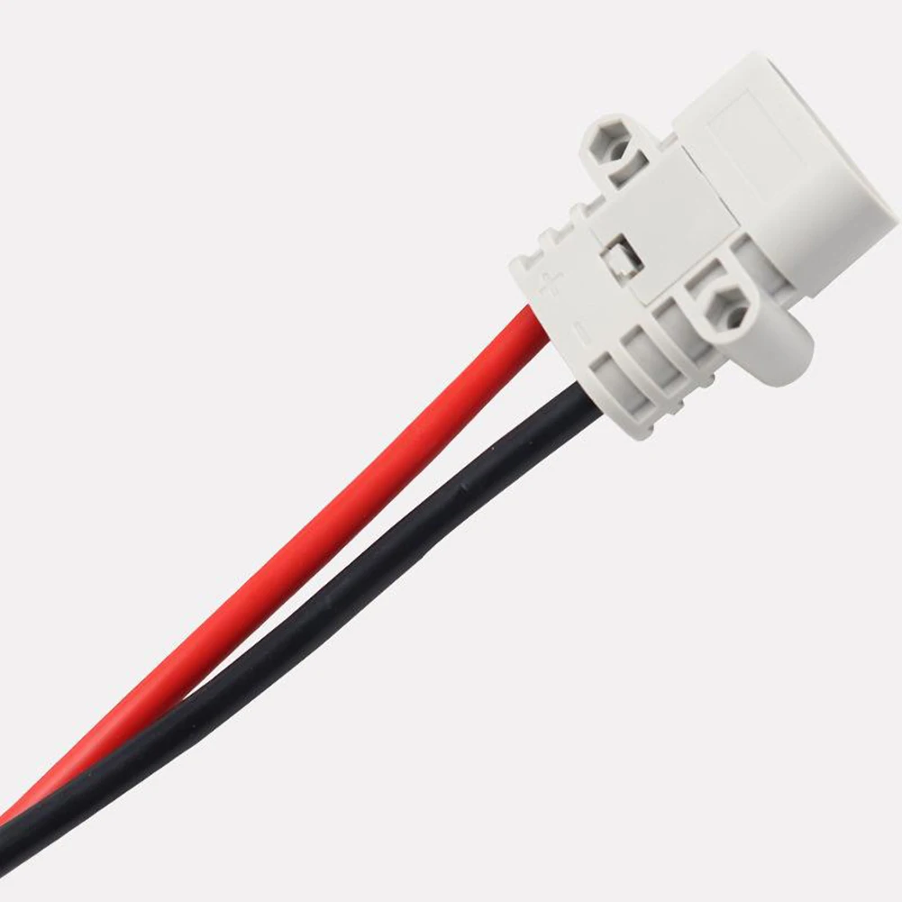 50 Amp 600V 6 AWG Forklift Cable Connectors Pair Featuring Male Female Straight Interface and Fire Retardant Material