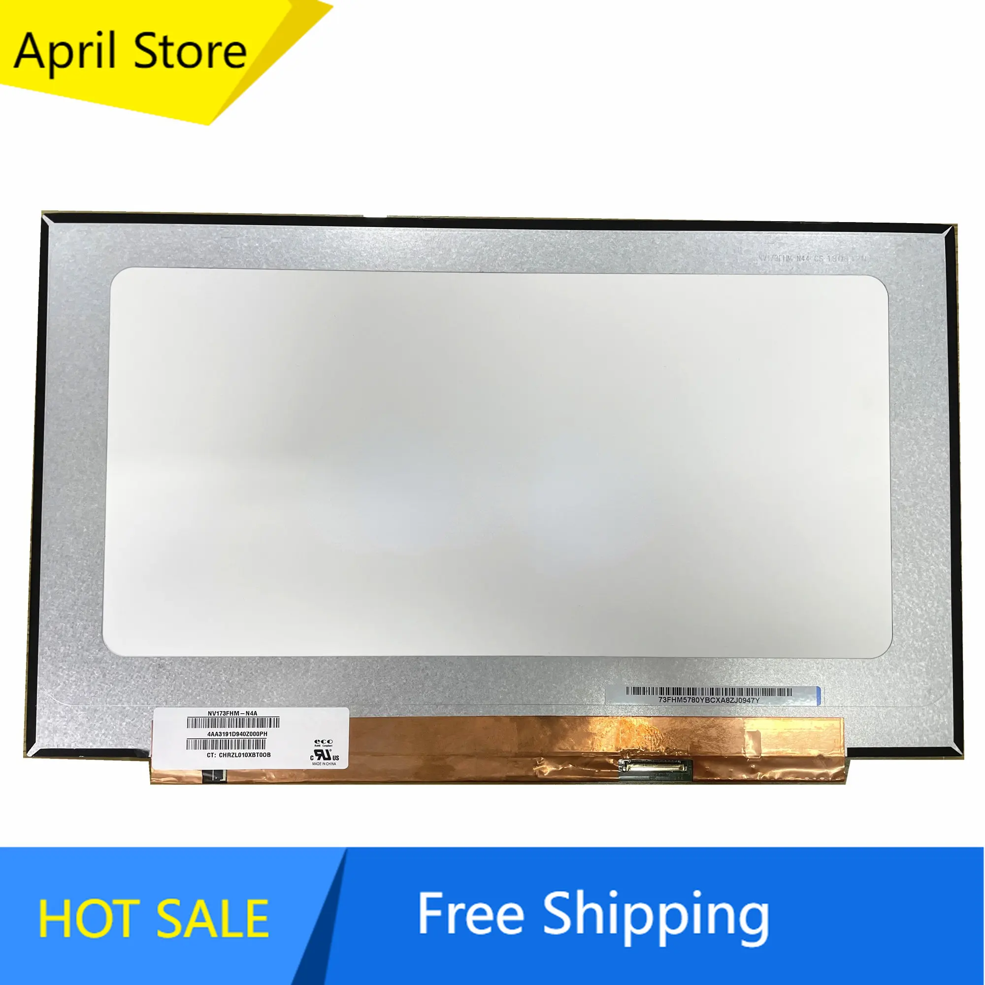 

NV173FHM-N4A Fit NV173FHM-N4A N44 NV173FHM-NY1 17.3"144HZ LCD LED Screen Display IPS Matte 1920*1080 72% NTSC EDP 40-pin