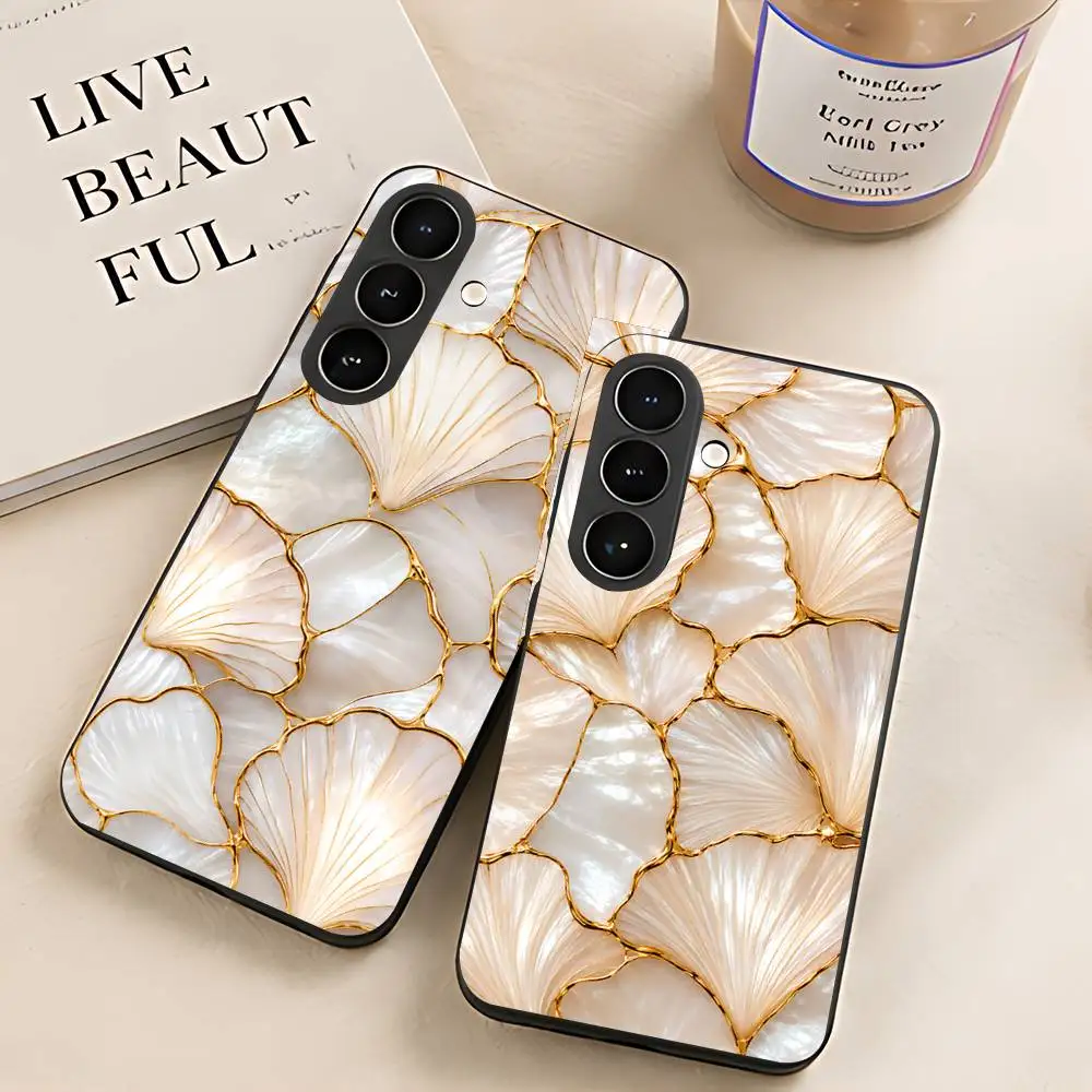 Muscheldesign Silikon-Handyhülle für Samsung Galaxy S21 S22 S23 S24ULTRA S25ULTRA FE Ultra Plus5G A52S S26 Cover