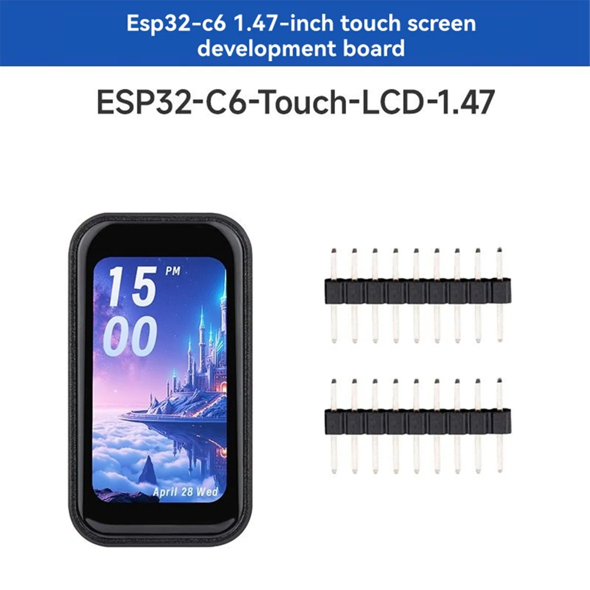 

AB51 ESP32-C6 Плата разработки сенсорного дисплея 1,47 дюйма, разрешение 172x320, цвет дисплея 262K, поддержка Wi-Fi 6/BLE 5