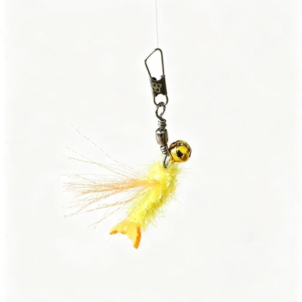 2PCS/4PCS Tassel Fish Replacement Head for Simulated Small Silver Fish Cat Teaser Pet Toy Supplies