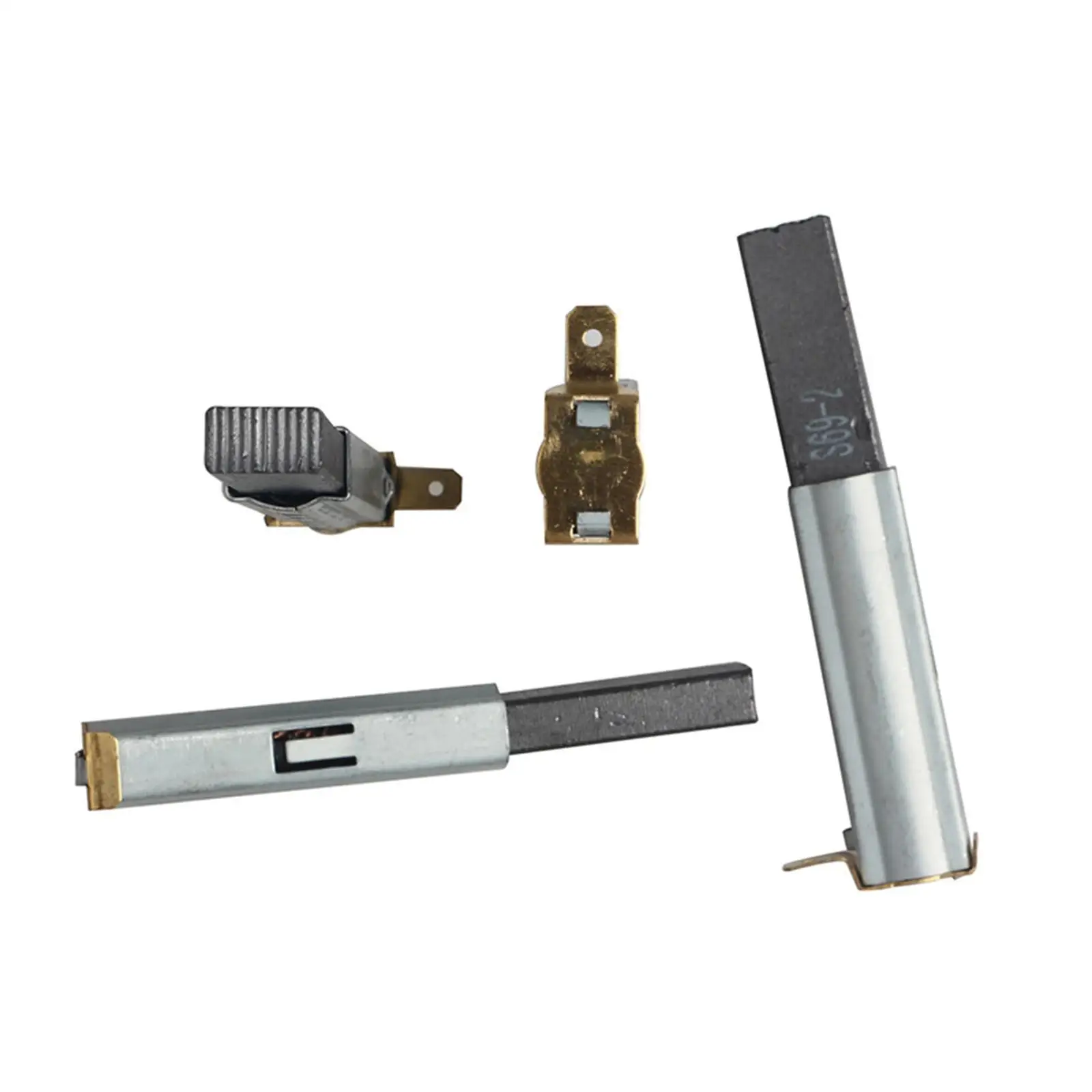 Комплект графитовых угольных щеток для промышленных пылесосов, запасные части, совместимые с моделями BF501, BF502, 30L-90L