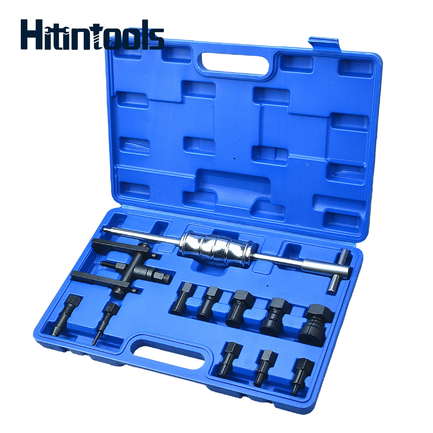 

Motorcycle Blind Inner Bearing Puller Tool Kit Slide Hammer Pilot Insert Inner Internal Bearing Removal Tool Set 8-25MM