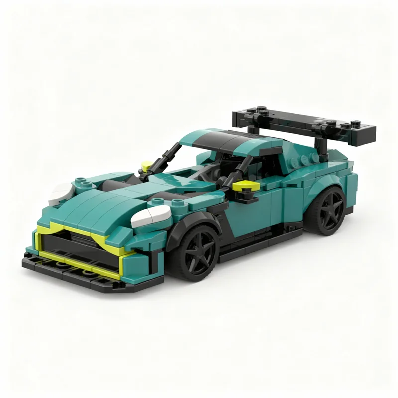 358 pièces MOC City Champions Aston Martin Vantage Evo Modèle de blocs de construction Architecture Idée Cadeau de Noël Éducatif Jouets