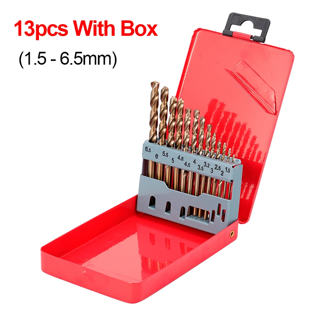 Hohe Quatity HSS-Co M35 Kobalt Gerade Schaft Twist Bohrer Power Werkzeug Zubehör Für Metall Edelstahl Bohren