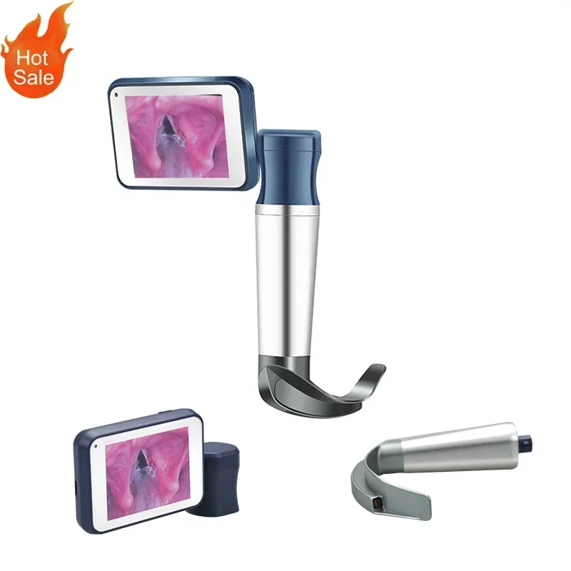 2026 BESDATA Reusable Anesthesia Surgical Smart Onfocus Guided Usb Video Laryngoscope Size D Blade & Child Miller #00 Mac 1#2#3#