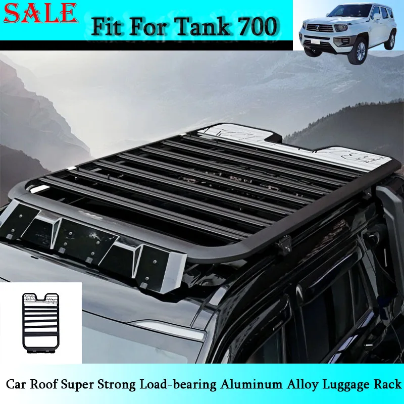 Fit for GWM Tank 700/700Hi4-T Cars Roof Super Strong Load-bearing Aluminum Alloy Luggage Rack Automobile Exterior Accessories