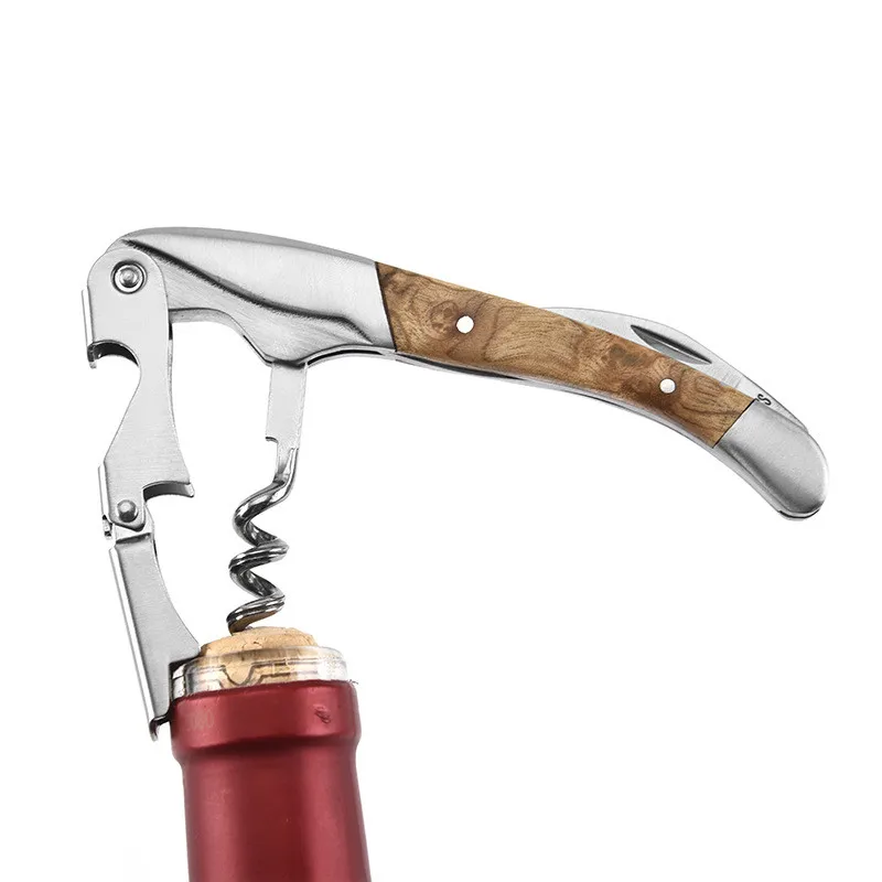 Multi-function Red wine Seahorse Knife Professional Wine Bottle Opener Folding Portable Stainless Steel wine Knife can Openers