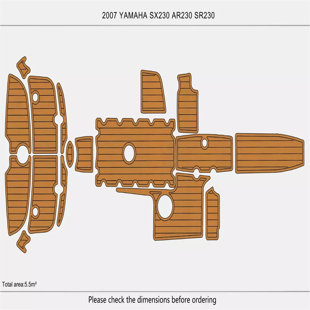 

2007-2009 YA-MA-HA AR230 SX230 SR230 Платформа для плавания в кабине, пол из ЭВА 1/4 дюйма, 6 мм