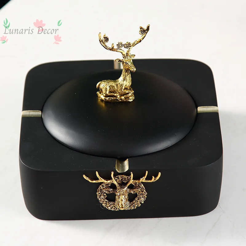 American side few ashtrays home with cover creative personality anti-fly ash ashtray