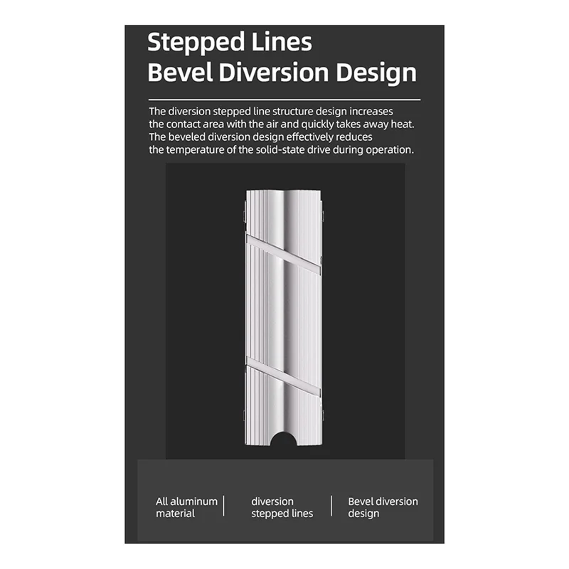 BNVN-M.2 2280 SSD Double-Sided Heat Sink TEUCER For PC / PS5 M2-9 With Thermal Silicone Pad Solid State Heatsink