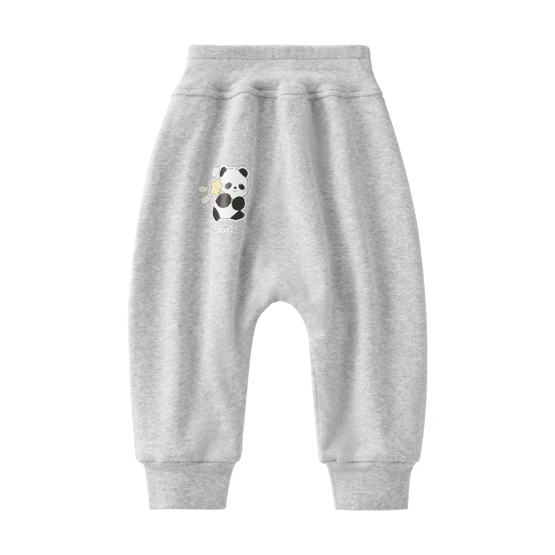 

OUYUN Toddler Winter Fleece Jogger Pants, Roomy Diaper Fit Warm Cotton Stretch Trousers for Baby Boys Girls