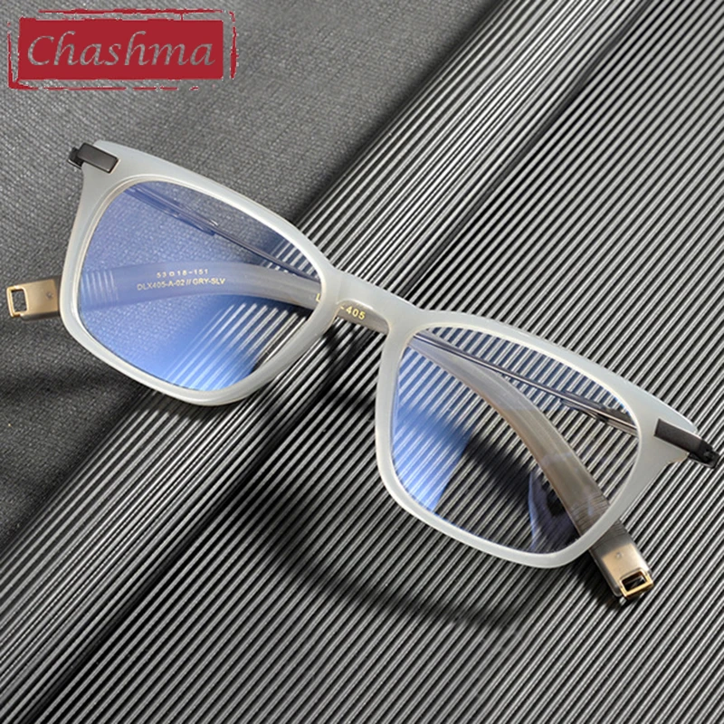 

Chashma High End Eyewear Acetate Titanium Square Optical Prescription Glasses Frames Men Spectacles for Recipe Lenses for Women