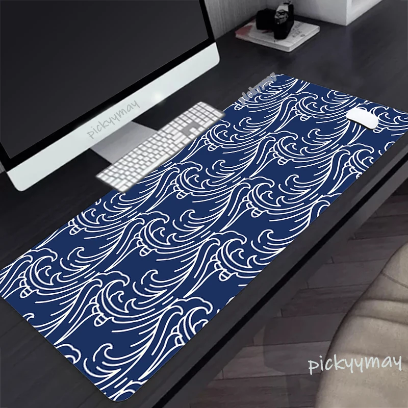 

Japan Art Mouse Pad Great Wave Large Gamer Mousepad Keyboard Mat XXL Mouse Mats 100x55cm Rubber Desk Pad Design Large Desk Mat