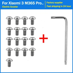 17 PCS Bottom Battery Cover Screws Stainless Steel Metal Screws for Xiaomi Mijia M365 And Pro Electric Scooter Repaired Parts