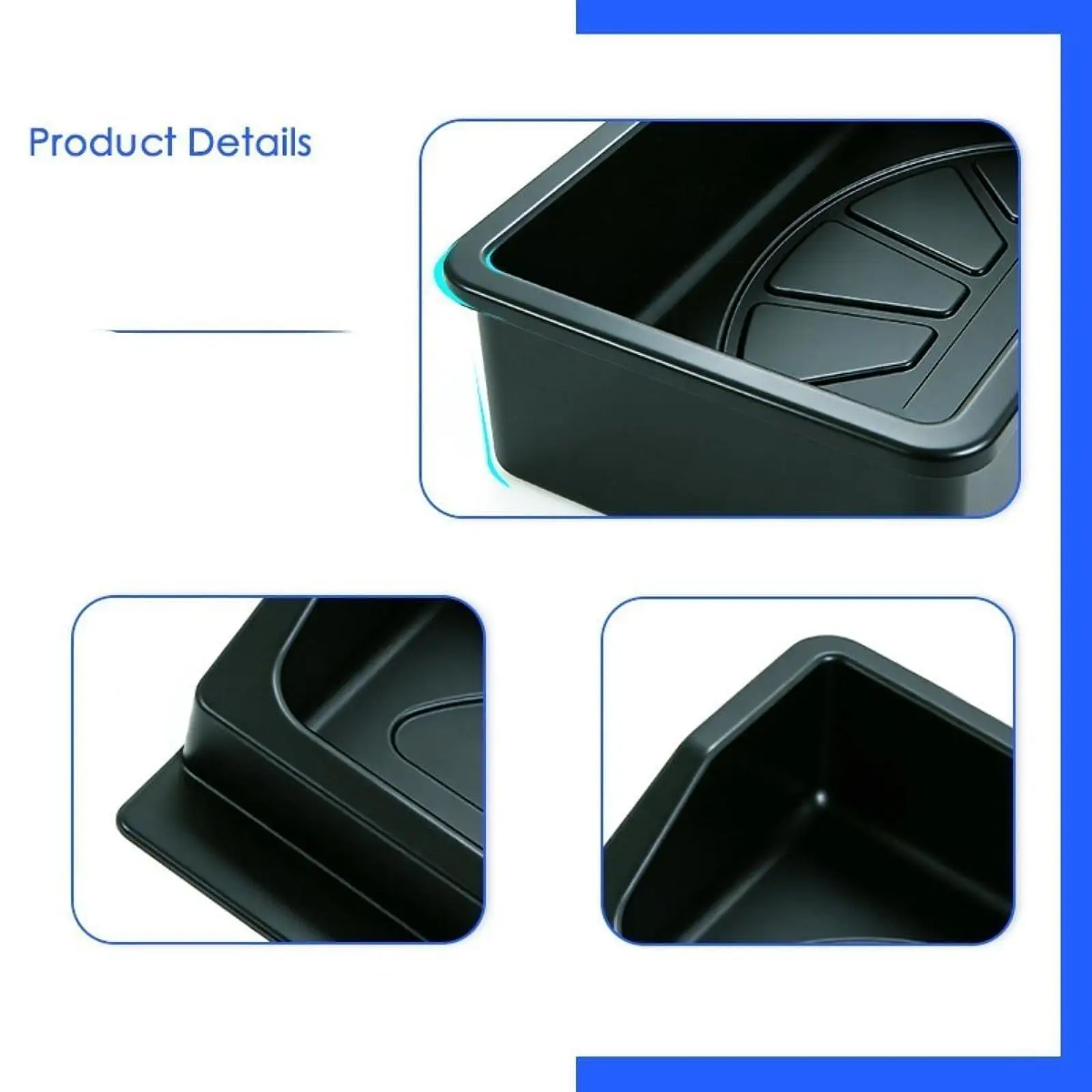 

Range Ball Tray Golf Accessories Durable Black Container for Hitting Mats and Simulator Cage