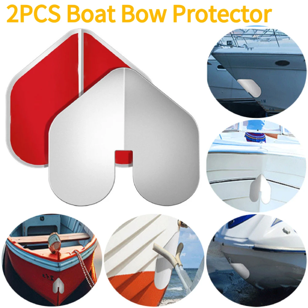 

2PCS Boat Keel Guard with Adhesive Stainless Steel Bow Guard Rust Proof Boat Hull Shield for Wear and Scratches Protection