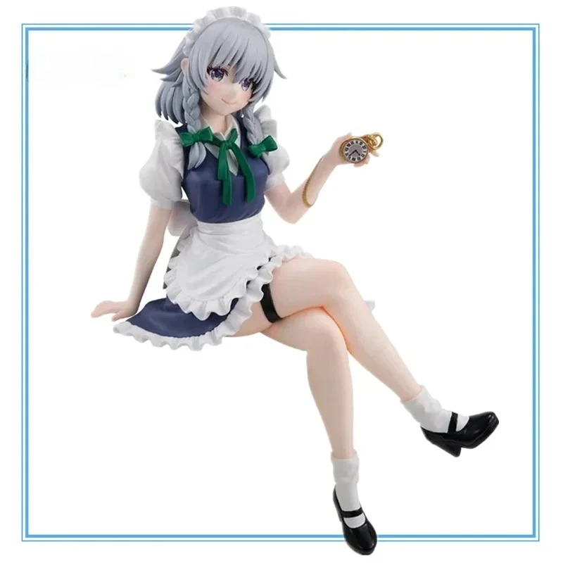 

Genuine Original 14cm PVC FuRyu Izayoi Sakuya Action Anime Figure Dolls Statuette Toys Ornament Collectible Model Gifts