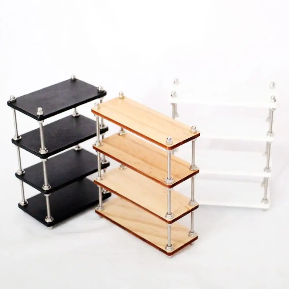 1:12 1:6 Dollhouse Storage Rack Miniature Dollhouse Furniture Display Cabinet Multi Layer Gift Bookshelf Decoration Accessories