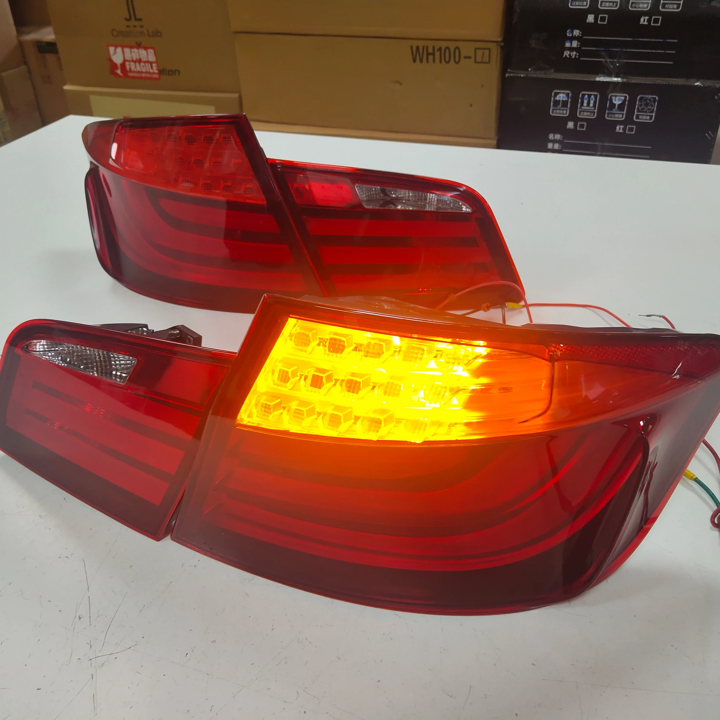 On Sale 010-2013 Year For BMW F10 F18 520 525 530 535i LED Tail Light Rear Lamps WH