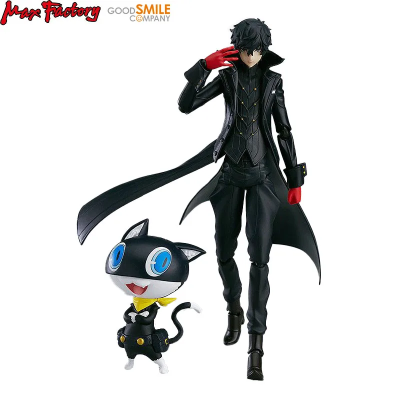 In Stock Original Max Factory Persona 5  Morgana  Shujinkou - Figma (#363) - Joker Anime Figure Model Decoration