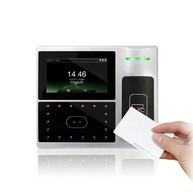 4.3 Inch Touch LCD Biometric Acess Control Face Recognition Time Attendance System With RFID Card (Uface)