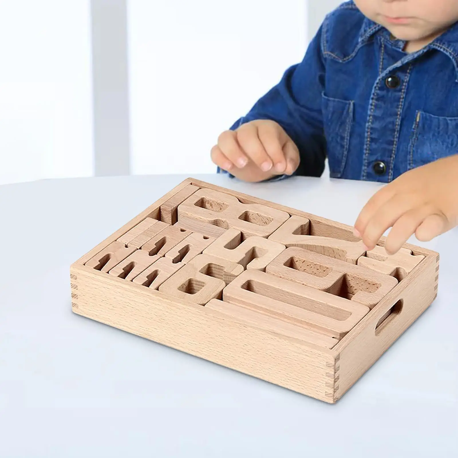 

Montessori Toys Learning Activities Motor Skills Logical Thinking Stacking Blocks for Ages 2-8 Children Boys and Girls Gifts