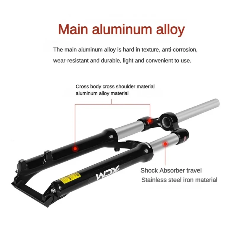 Front Fork 26/27.5/29inch Suntour SR XCM MTB Mountain Bike Stroke 100mm Shoulder Wire Spring Bicycle Disc Forks  Parts