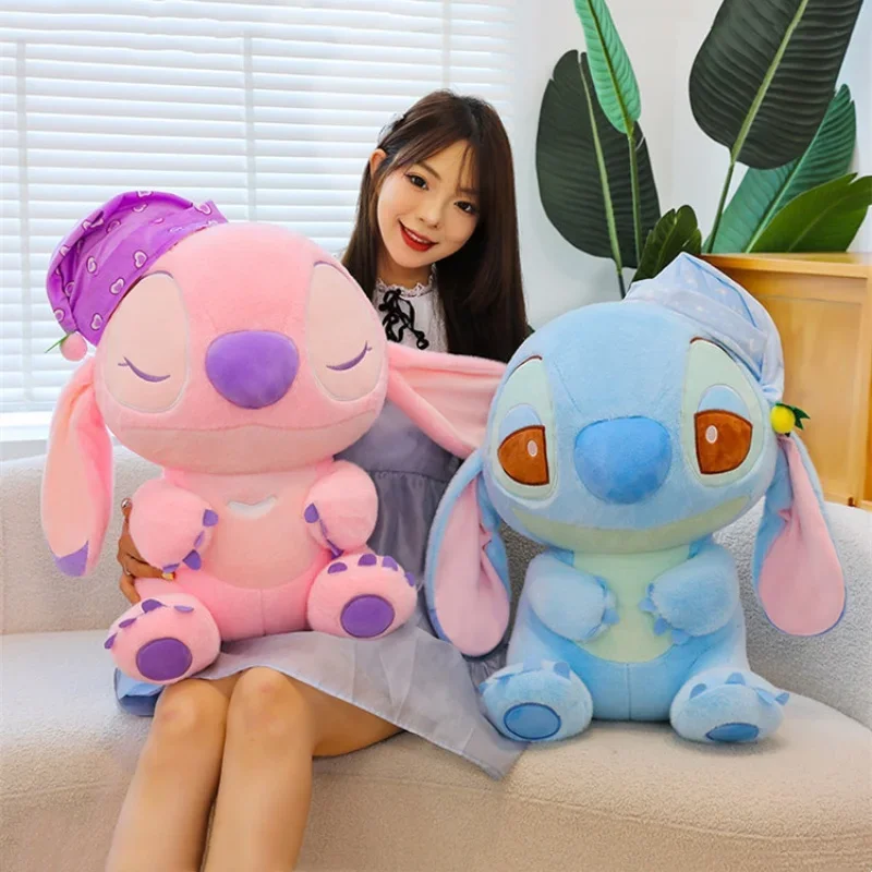 Disney-Animal en peluche de dessin animé pour enfants, point de couchage en peluche, jouets d'oreiller au beurre, grande taille, cadeau d'anniversaire et de vacances, 60cm