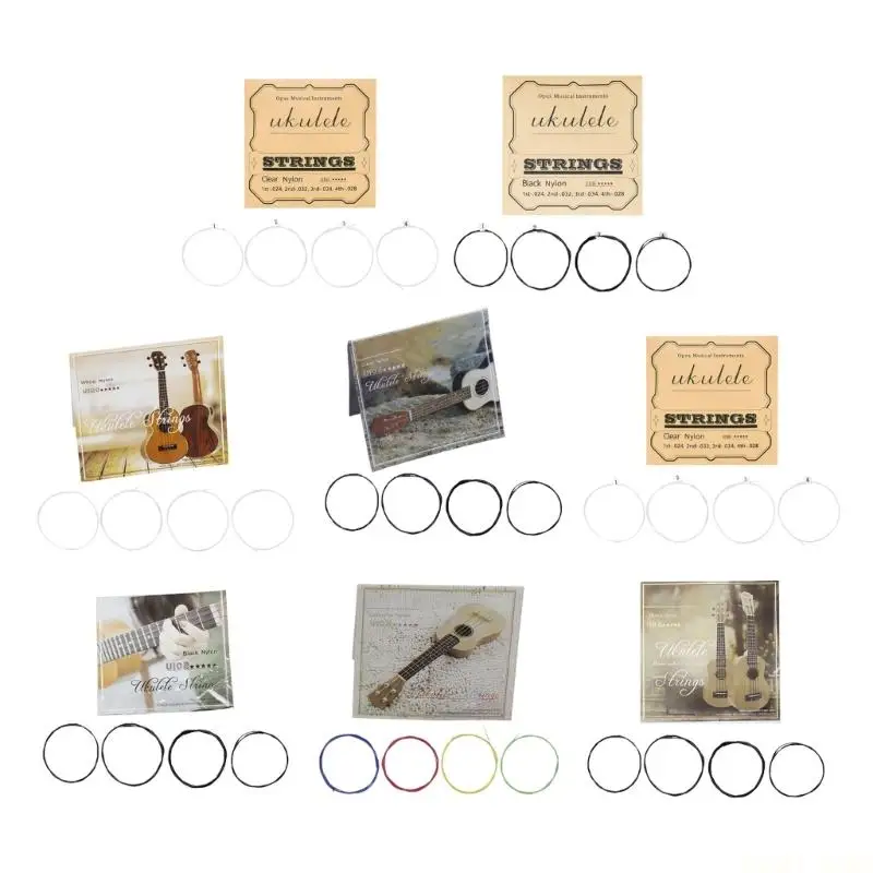 U2JB Multipurpose Nylon Ukulele Strings Instrument Part for Home Concert and Studio Use with Durability and Multiple Option