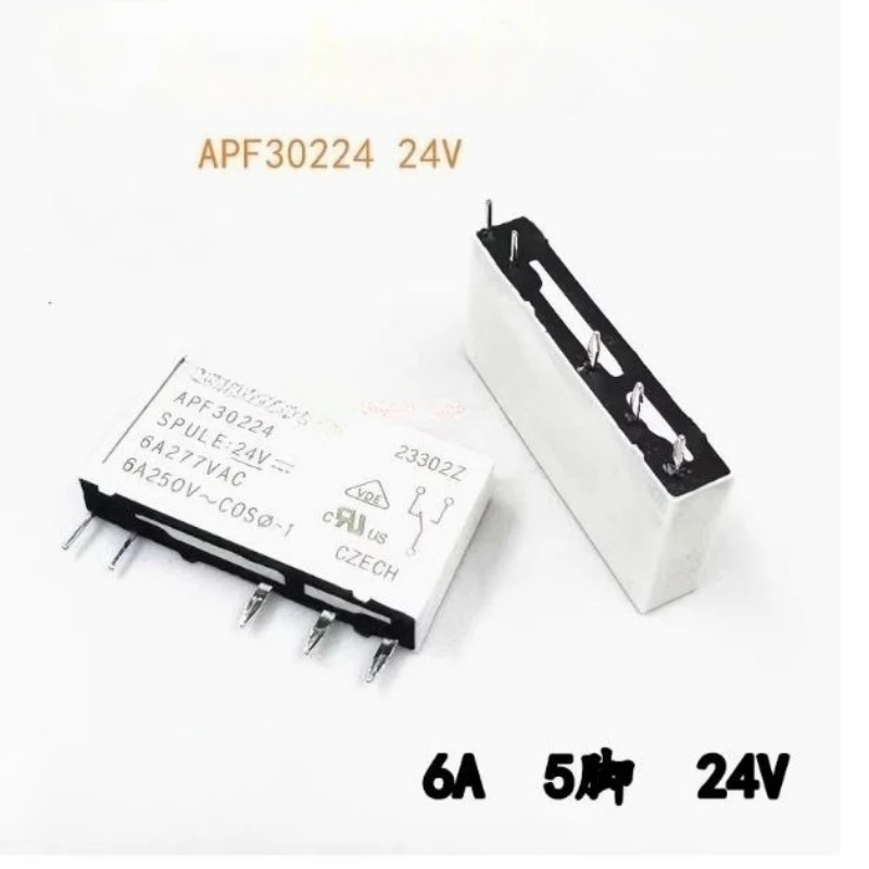 

5 шт./лот APF30212 12 В APF30224 24 В ультратонкое реле 6 А 5-контактное