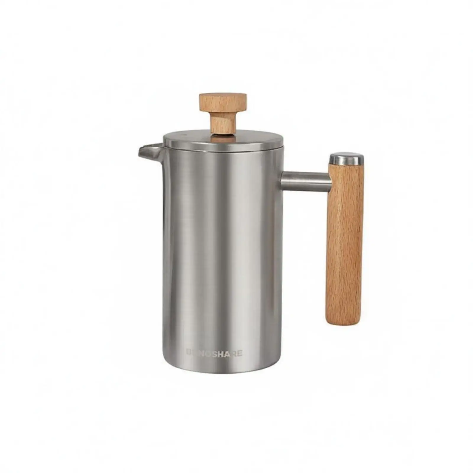 Plunger Pot Coffee Maker 3-Layer Filtration System Plunger Pot Drip-Resistant Spout Insulated Coffee Plunger for Home, Office,