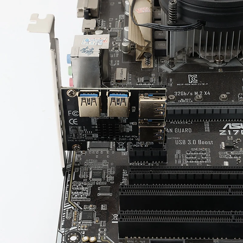 Carte de fouille PCI-E 1 à 4 USB 3.0, 6 000 cartes bronchTo X16