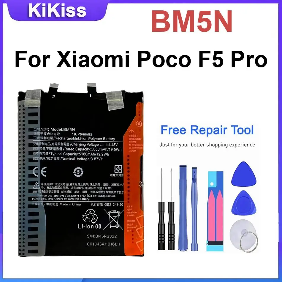 Battery For Xiaomi POCO Mi3 Pro Mi 3 Pro X7 5G M4 Pro 5G M2 Pro F5 Pro F4 5G M3 F3 GT For Redmi K40Pro M7 4G 25062PC34E